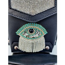 Arba Bag Accessory Kristal Taş Sallantılı Figür Model Crossbady (Çapraz) Kadın Çantası