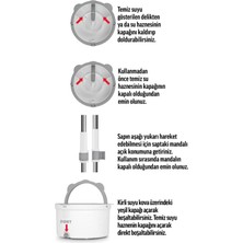 Pony Beyaz Temiz & Kirli Suyu Ayırma Özelliği Otomatik Temizlik Seti Mop Paspas