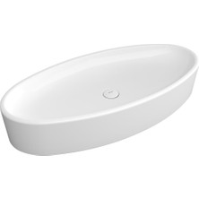 Bocchı Vessel Elips Çanak Lavabo 85 cm Parlak Beyaz 1014-001-0125
