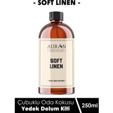 Auran Soft Linen Yedek Çubuklu Oda Ve Ortam Kokusu Esansı Yedek Dolum Şişe Soft Linen 250ml