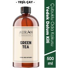 Auran Yeşil Çay Çubuklu Oda Ve Ortam Kokusu Esansı Yedek Dolum Green Tea 500ml