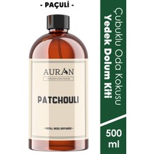 Auran Paçuli Yedek Çubuklu Oda Ve Ortam Kokusu Esansı Yedek Dolum Patchouli 500ml