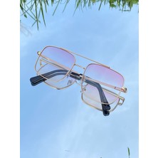 Mise Aksesuar Pembe Renkli Cam Güneş Gözlüğü UV400