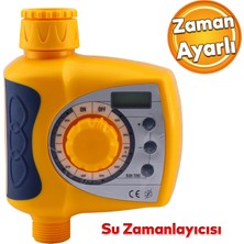 Badem10 Elektronik Dijital Tek Çıkışlı Pilli Otomatik Sulama Ayarlı Zamanlayıcısı Bahçe Su Temizleme