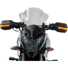 GP Kompozit BMW F 800 R 2010-2013 Uyumlu Led Sinyalli Elcik Koruma Siyah