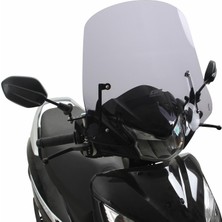 GP Kompozit Honda Activa 2023-2024 Uyumlu Kısa Ön Cam Füme - 44 cm