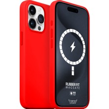 Buff iPhone 15 Pro Magsafe Rubber Fit Red