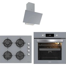 Silverline Gri Cam Ankastre Set 3481 - CS5349S01 - BO65E4S01