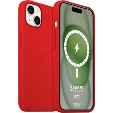 Buff iPhone 15 Plus Magsafe Rubber Fit Red