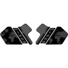 GP Kompozit BMW R 1250 GS / ADV 2018-2024 Uyumlu Yan Pad Siyah