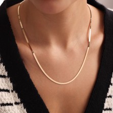 Sembol Gold 55 cm Altın Ezme Zincir 3 mm