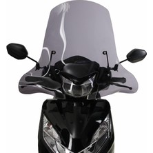 GP Kompozit Honda Activa 2023-2024 Uyumlu Ön Cam Füme - 58 cm - 48 cm