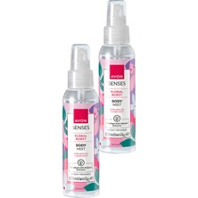 Avon Senses Floral Burst Zambak ve Misk Kokulu Vücut Spreyi 100 Ml. Ikili Set