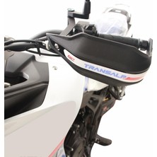 GP Kompozit Honda XL750L Transalp 2023-2024 Uyumlu Plastik Elcik Koruma Siyah - BEYAZ