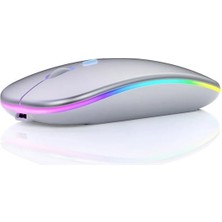 Gökkuşağı Kablosuz Rgb Ledli Şarjlı 2.4ghz Wireless Mouse