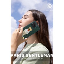 Fogy Apple iPhone 15 Pro Max Orjinal Zuckbear Kılıf Paris Gentleman Kapak