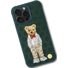 Fogy Apple iPhone 15 Pro Max Orjinal Zuckbear Kılıf Paris Gentleman Kapak