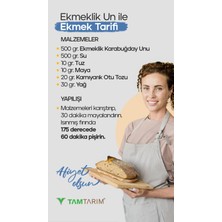 Tam Tarım (Glutensiz) Ekmeklik Çiğ Karabuğday Unu 5 kg + (Glutensiz) Organik Karnıyarık Otu Tozu 100 gr + (Glutensiz) Kuru Maya (3x10 gr)