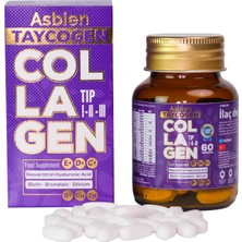 Taycogen 60 Tab. Tip 1 -2 -3 Biotin, Resveratrol,hyaluronik Asit,silisyum, Bromalain, B Complex ,bakır ,çinko ,vitamin C ve E , D3