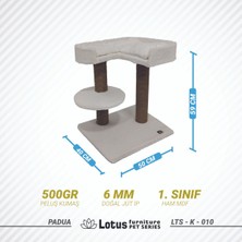 Mdt Lotus Furniture Padua Tırmalamalı Kedi Evi