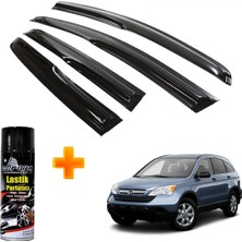 Caraks Honda Crv Mügen Cam Rüzgarlığı 2007-2012 Arası 4 Lü Takım +500ML Lastik Parlatıcı