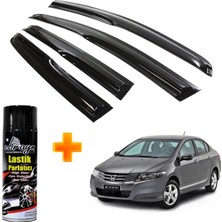 Caraks Honda City Mügen Cam Rüzgarlığı 2009 - 2011 Arası 4 Lü Takım +500ML Lastik Parlatıcı