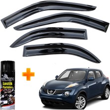 Caraks Nissan Juke Mügen Cam Rüzgarlığı 2010-2020 Arası 4 Lü Takım +500ML Lastik Parlatıcı