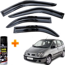 Caraks Renault Scenic 1 Mügen Cam Rüzgarlığı 1998-2004 Arası 4 Lü Takım +500ML Lastik Parlatıcı