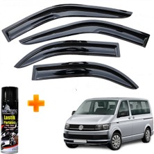 Caraks Vw Transporter T5 Mügen Cam Rüzgarlığı 2003-2015 Arası 4 Lü Takım +500ML Lastik Parlatıcı