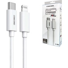 Concord C-454 Data Şarj Kablo Type-C To Iphone PD18W 20CM