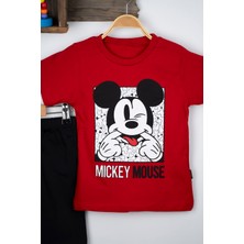 BAYAS Mıckey Mouse Yazlık T-Shirt Alt Üst Takım Pamuk