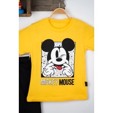 BAYAS Mıckey Mouse Yazlık T-Shirt Alt Üst Takım Pamuk