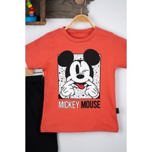 BAYAS Mıckey Mouse Yazlık T-Shirt Alt Üst Takım Pamuk