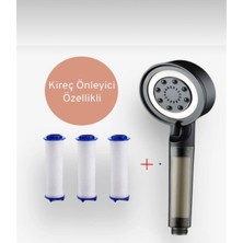 Truva Su Tasarruflu Kireç Önleyici 3 Adet Yedek Filtreli El Duşu