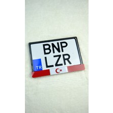 Bnp Plakalık Türk Bayrağı Pleksi Motor Plakalık