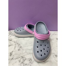 Akınalbella bella E195024 Unisex Hastane Tipi Sabo Terlik Gri - Pembe