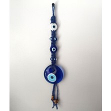 HD Marketim Cam Nazar Kötü Göz Kovucu Hand Made Ağaç Duvar Dekorasyonu Hasır Nazarlık Duvar Ağaç Ev Süsü