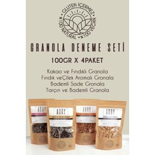 Adry Granola Deneme SETI/100GRX4PAKET/VEGAN ve Glutensiz/kahvaltılık/katkısız/şeker Ilavesiz