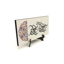 Sadrazam Geleneksel Hat Sanatı ile Mdf Üzerine Yazılı Masaüstü Isimlik