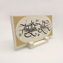 Sadrazam Geleneksel Hat Sanatı ile Doğal Taş Üzerine Yazılı Masaüstü Isimlik