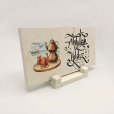 Sadrazam Geleneksel Hat Sanatı ile Doğal Taş Üzerine Yazılı Masaüstü Isimlik