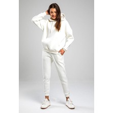 Yakamel Kadın 3 Iplik Kapşonlu Eşofman Takımı