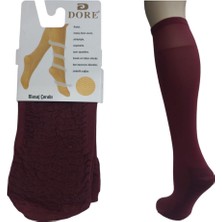 Dore Diz Altı Kalın Ten Göstermeyen Kadın Masaj Çorap