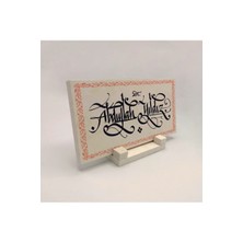 Sadrazam Geleneksel Hat Sanatı Ile Isim Yazılı Doğaltaş Masaüstü Isimlik 10X20 Dkd-5