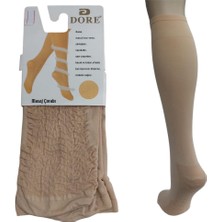 Dore Diz Altı Kalın Ten Göstermeyen Kadın Masaj Çorap