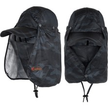 Captain Fisherman Style Cap Xy-00 Güneş ve Haşere Koruyuculu Gölgelikli Şapka