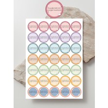 Paytak Moda Desenli Thank You Teşekkür Stickers Paketleme Kargo Çıkartma PYTKSTK114
