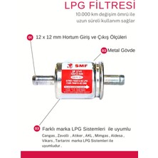 Smf Lpg Otogaz Filtresi 12X12 ( 3 Ad. ) Cangas ,zavolli , Atiker ,akl , Aldesa ,mimgas, Vikars Uyumlu