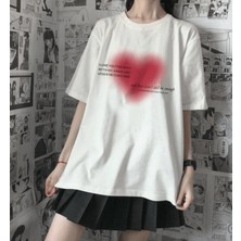 Populus Y2K Harajuku Kalp T-Shirt