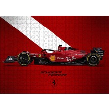 Ekart Ahşap Mdf Puzzle Yapboz Kırmızı Formula 1 Aracı 500 Parça 50*70 cm